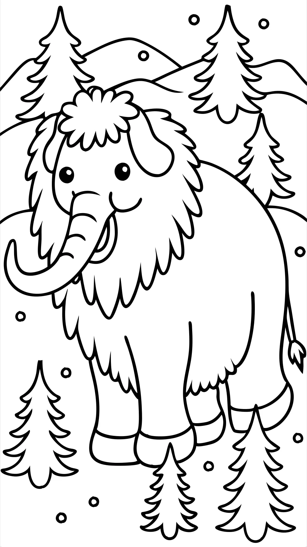 Mammoth para colorear